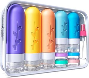 Aeomni Travel Bottles Silicone TSA Approved