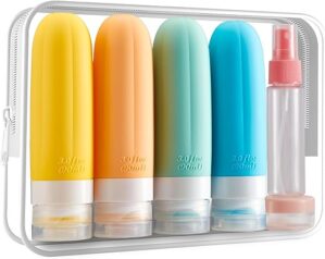 YhuiCxir Travel Bottles, TSA-Approved Leakproof Containers