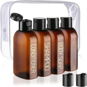 Cosywell Travel Shampoo And Conditioner Bottles 4pcs