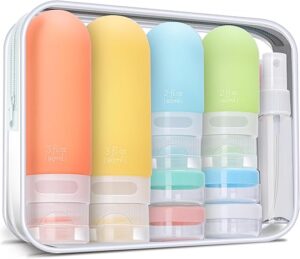 yahaa Travel Size Toiletries Set, Leak Proof Bottles