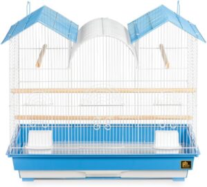 Prevue Pet Products Triple Roof Cockatiel Cage, Blue/White