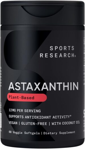 Sports Research Triple Strength Vegan Astaxanthin Supplement