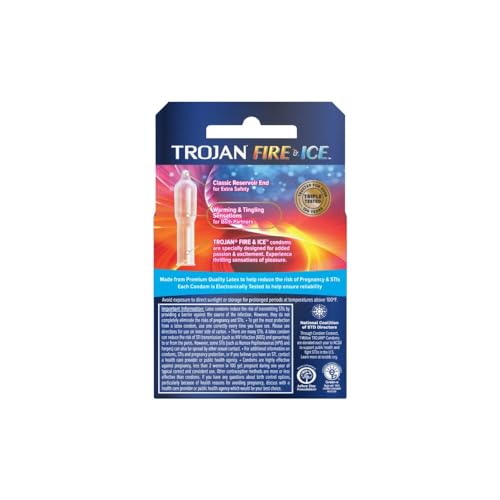 TROJAN Fire & ICE Dual Action Ultrasmooth Condoms - Image 2