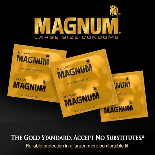 TROJAN Magnum XL Lubricated Condoms, 48 Count - Image 3