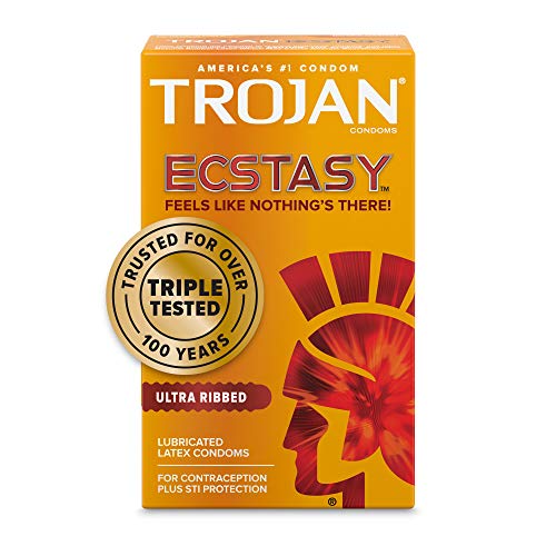TROJAN Ultra Ribbed Ecstasy Lubricated Condoms - Image 5
