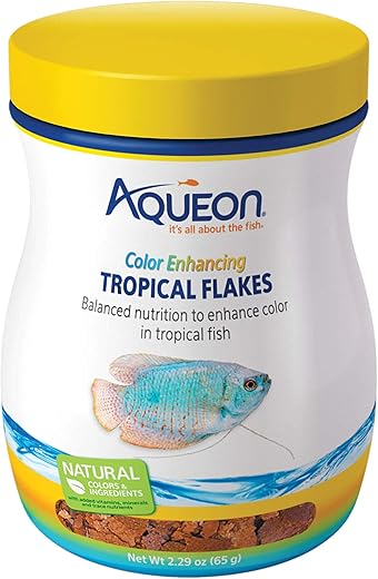 Aqueon Tropical Flakes Color Enhancing 2.29 Ounces