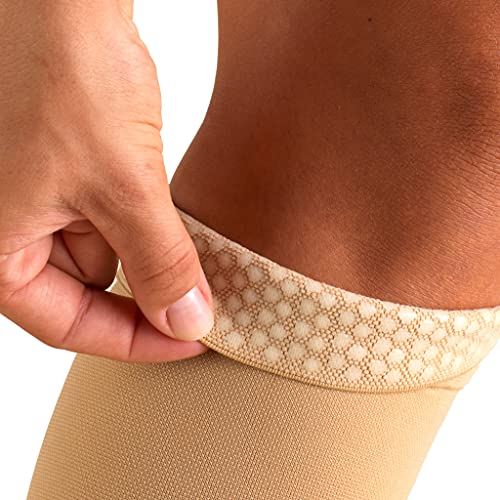 Truform Compression Stockings, Thigh High, Beige, Medium - Image 3