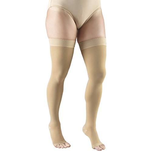 Truform Compression Stockings, Thigh High, Beige, Medium - Image 4