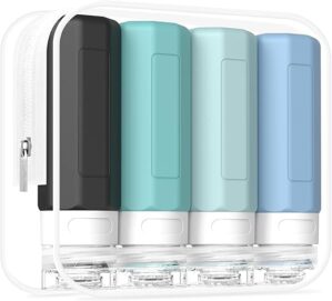 Redfly TSA Approved 3oz Leak Proof Travel Bottles