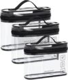 BAGSMART TSA Approved Clear Toiletry Bag Set