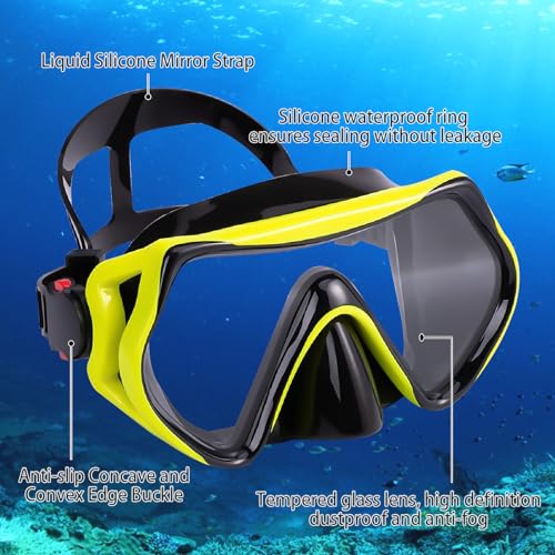 TUDIVING Adult Diving Mask And Snorkel Set - Image 3
