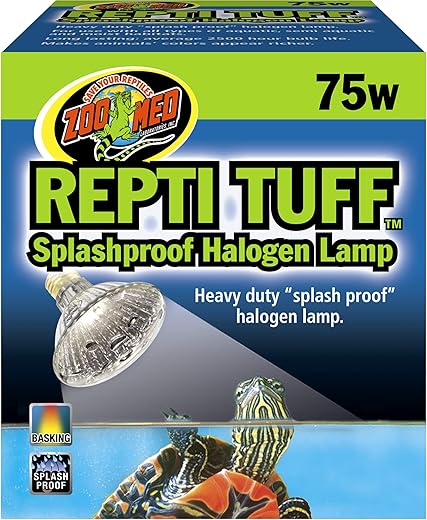 Zoo Med Turtle Tuff Splashproof Halogen Lamp 75W