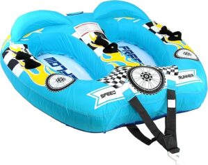 SereneLife Two Person Inflatable Towable Tube