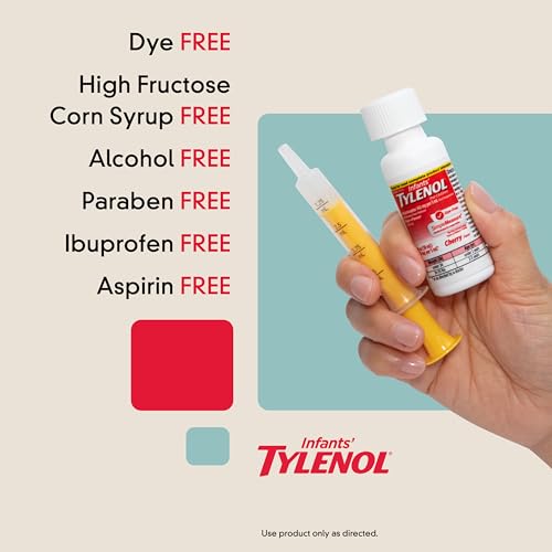 Tylenol Infants Oral Suspension Pain Relief, Cherry Flavor - Image 3