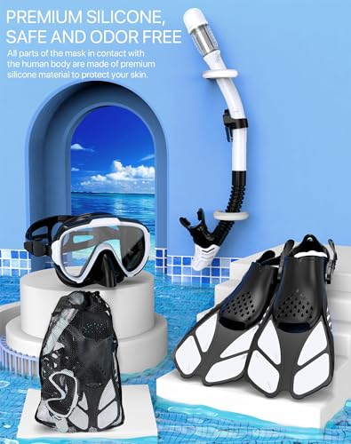 Ubekezele Snorkeling Gear Set With Mask Fins - Image 5