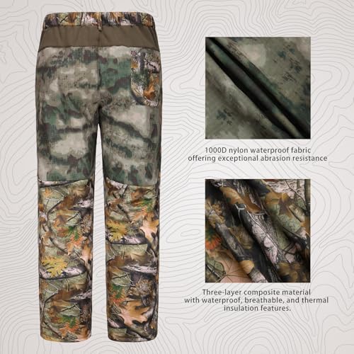 UIIHUNT Hunting Clothes For Men, Fleece Lined - Image 4