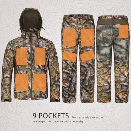 UIIHUNT Hunting Clothes For Men, Fleece Lined - Image 2