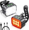 Cuvccn Ultra Bright Bike Lights Set, Rechargeable