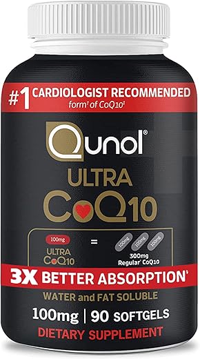 Qunol Ultra CoQ10 100mg Softgels, 90 Count