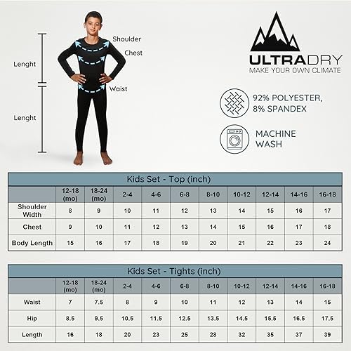 Ultra Dry Kids Ultra Dry Thermal Underwear Set - Image 5