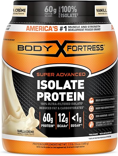 Body Fortress Ultra-Filtered Isolate Protein Powder, Vanilla