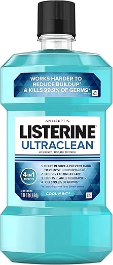Listerine Ultraclean Mouthwash With Everfresh Technology