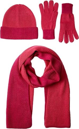 Amazon Essentials Unisex Adults’ Knit Hat, Scarf & Gloves Set
