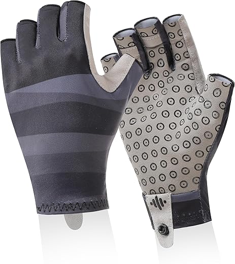 BRILISLE UPF 50+ UV Protection Fingerless Gloves