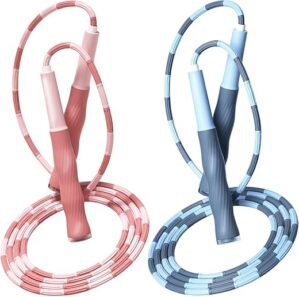 Redify Upgraded Soft Beaded Jump Rope, Tangle-Free
