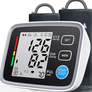 ALPHAGOMED Upper Arm Blood Pressure Monitor, 2 Cuff Sizes