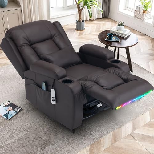 URRED Faux Leather Power Recliner Chair - Image 2