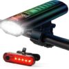 AOZOY USB Rechargeable Bike Light Set – 1600 Lumen
