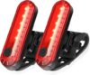 Ascher USB Rechargeable LED Bike Tail Light