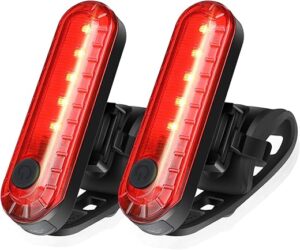 Ascher USB Rechargeable LED Bike Tail Light