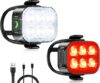 Zewdov USB Rechargeable Waterproof Bike Lights Set