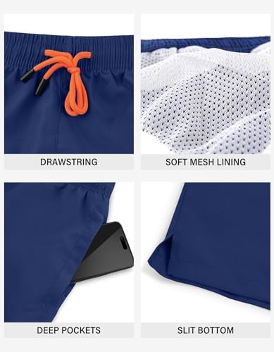 UUMIAER Men's 7 Inch Quick Dry Swim Trunks - Image 5