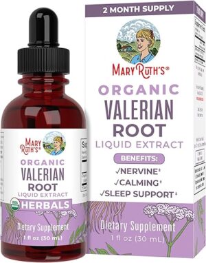 MaryRuth Organics Valerian Root Liquid Drops | Sleep Support