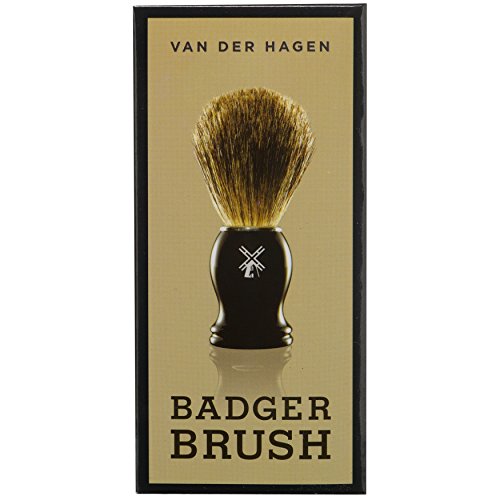 Van Der Hagen Badger Hair Shave Brush, Exfoliates Skin - Image 3