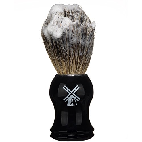 Van Der Hagen Badger Hair Shave Brush, Exfoliates Skin - Image 2