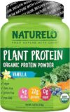 NATURELO Vanilla Plant Protein Powder, 22g Protein