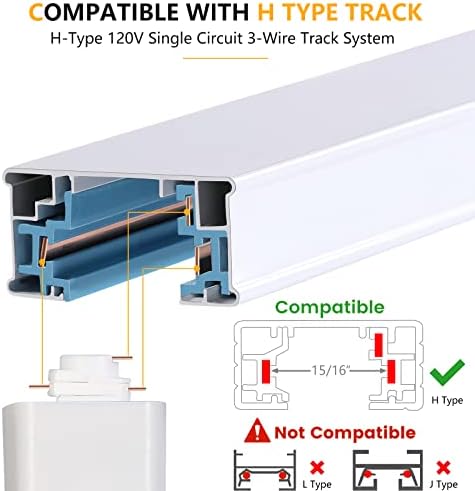 VANoopee 10W Dimmable LED Track Lighting Heads - Image 4