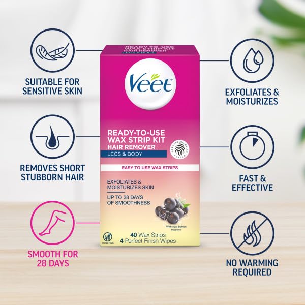 Veet Leg & Body Hair Removal Kit, Sensitive - Image 5