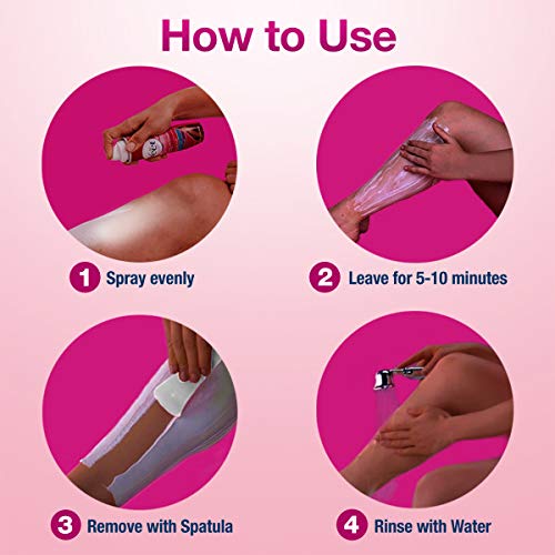 Veet Spray On Hair Removal Cream, 5-Pack - Image 3