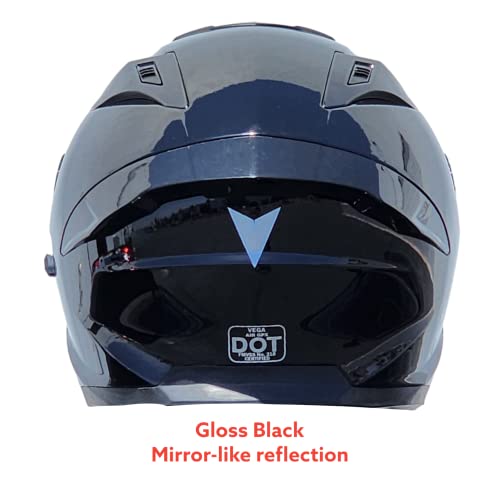 VEGA GPX Full Face Helmet, Gloss Black - Image 3