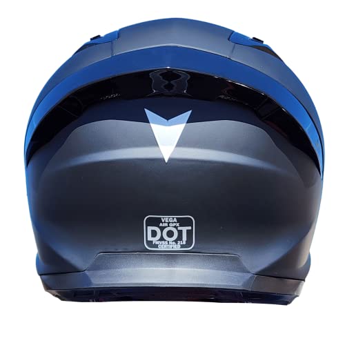 VEGA GPX Full Face Helmet, Matte Black - Image 3
