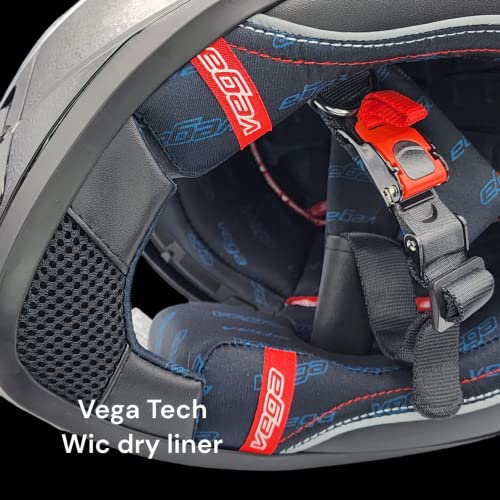 VEGA GPX Full Face Helmet, Matte Black - Image 2