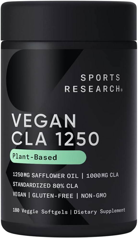 Sports Research Vegan CLA 1250mg Softgels - 180 Count
