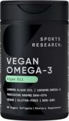 Sports Research Vegan Omega-3 Algae Oil Supplement