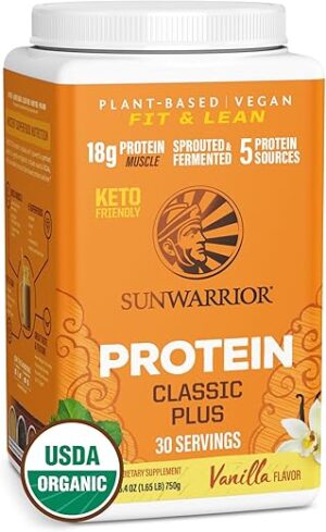 Sunwarrior Vegan Organic Protein Powder, Vanilla