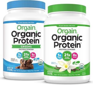 Orgain Vegan Protein Powder Bundle: Chocolate & Peanut Butter